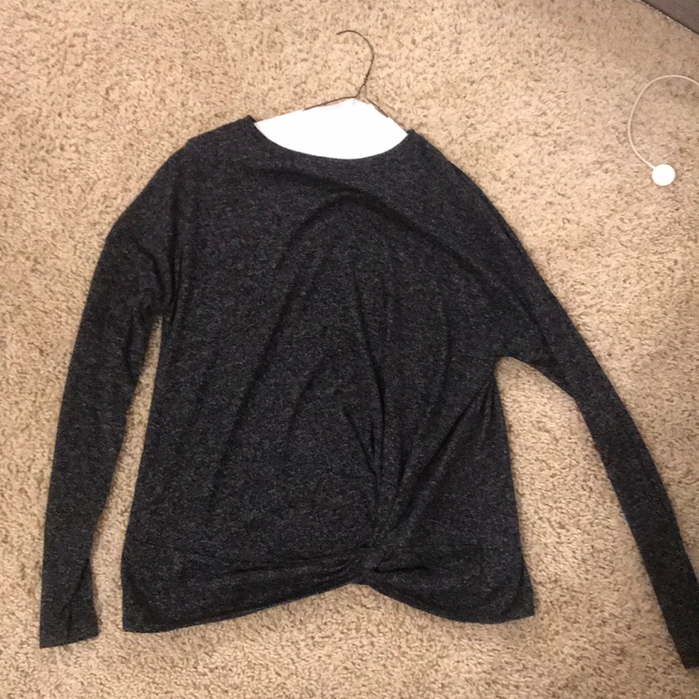 black sweater